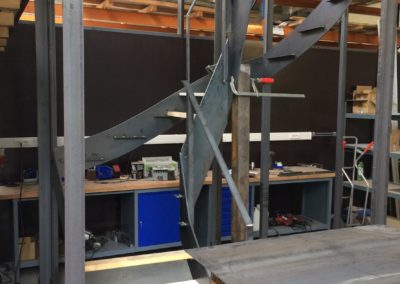 Escalier en fabrication